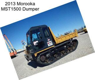 2013 Morooka MST1500 Dumper