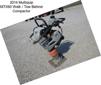 2014 Multiquip MTX60 Walk / Tow Behind Compactor