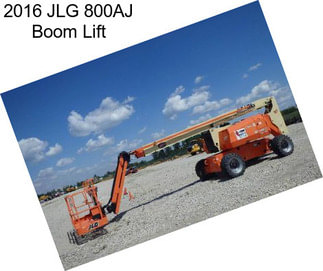 2016 JLG 800AJ Boom Lift