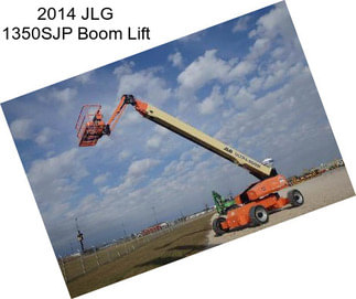 2014 JLG 1350SJP Boom Lift