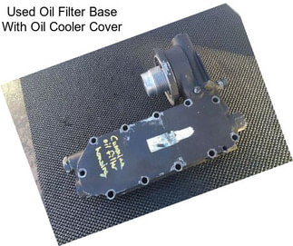 Used Oil Filter Base With Oil Cooler Cover