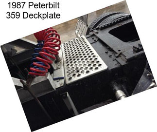 1987 Peterbilt 359 Deckplate