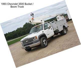 1993 Chevrolet 3500 Bucket / Boom Truck
