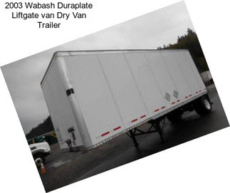 2003 Wabash Duraplate Liftgate van Dry Van Trailer