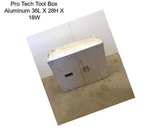 Pro Tech Tool Box Aluminum 36\