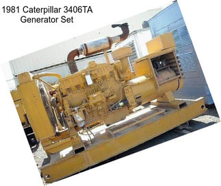 1981 Caterpillar 3406TA Generator Set