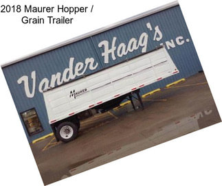 2018 Maurer Hopper / Grain Trailer