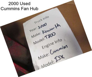 2000 Used Cummins Fan Hub