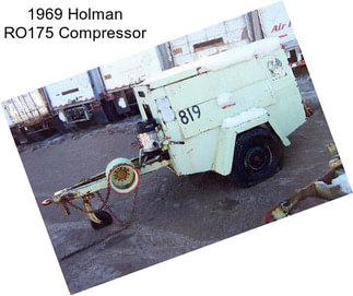 1969 Holman RO175 Compressor