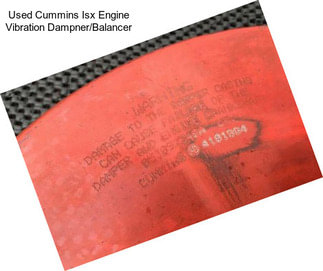 Used Cummins Isx Engine Vibration Dampner/Balancer