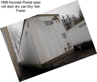 1998 Hyundai Postal spec roll door dry van Dry Van Trailer