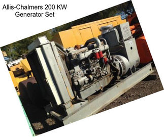 Allis-Chalmers 200 KW Generator Set