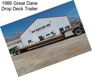 1986 Great Dane Drop Deck Trailer