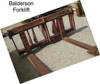 Balderson Forklift