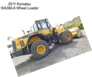 2011 Komatsu WA380-6 Wheel Loader