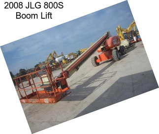 2008 JLG 800S Boom Lift