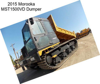 2015 Morooka MST1500VD Dumper