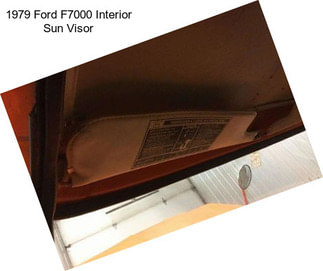 1979 Ford F7000 Interior Sun Visor
