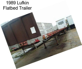 1989 Lufkin Flatbed Trailer