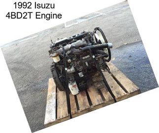 1992 Isuzu 4BD2T Engine