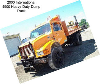 2000 International 4900 Heavy Duty Dump Truck