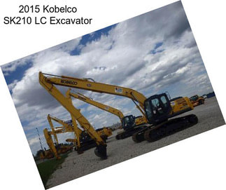 2015 Kobelco SK210 LC Excavator