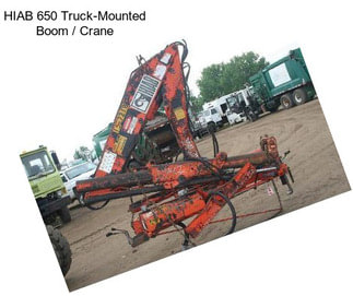 HIAB 650 Truck-Mounted Boom / Crane