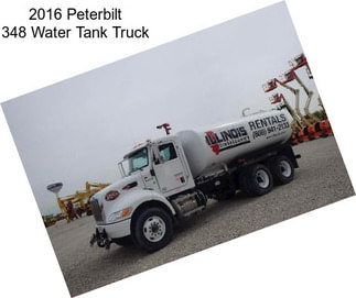 2016 Peterbilt 348 Water Tank Truck