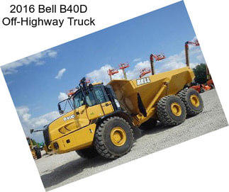 2016 Bell B40D Off-Highway Truck