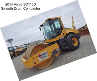 2014 Volvo SD115D Smooth Drum Compactor