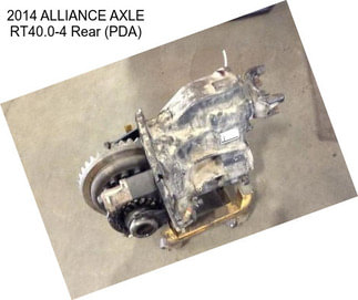 2014 ALLIANCE AXLE RT40.0-4 Rear (PDA)