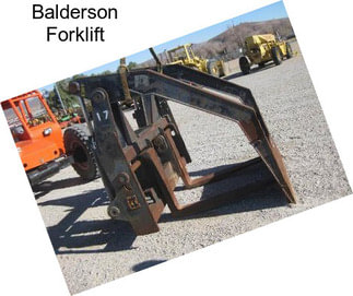 Balderson Forklift