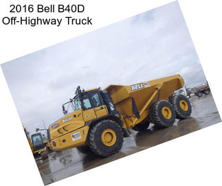 2016 Bell B40D Off-Highway Truck