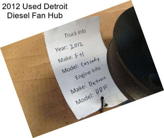2012 Used Detroit Diesel Fan Hub