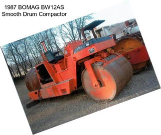 1987 BOMAG BW12AS Smooth Drum Compactor