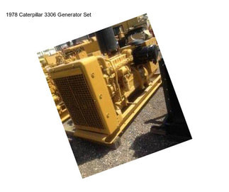 1978 Caterpillar 3306 Generator Set