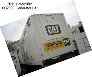 2011 Caterpillar XQ2000 Generator Set
