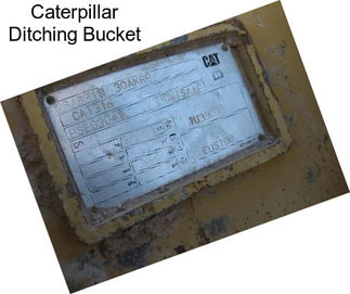 Caterpillar Ditching Bucket