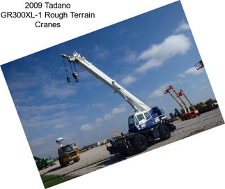 2009 Tadano GR300XL-1 Rough Terrain Cranes