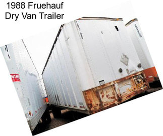 1988 Fruehauf Dry Van Trailer