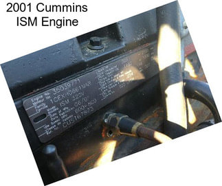2001 Cummins ISM Engine