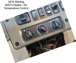 2010 Sterling A9513 Heater / AC Temperature Control