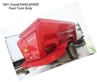 1981 Oswalt ENSILMIXER Feed Truck Body