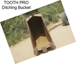 TOOTH PRO Ditching Bucket