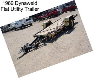 1989 Dynaweld Flat Utility Trailer