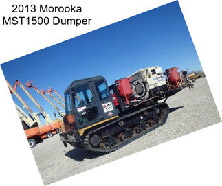 2013 Morooka MST1500 Dumper