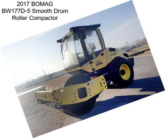 2017 BOMAG BW177D-5 Smooth Drum Roller Compactor