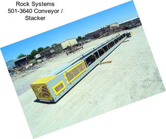 Rock Systems 501-3640 Conveyor / Stacker