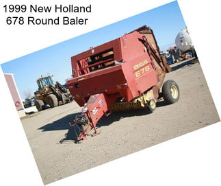 1999 New Holland 678 Round Baler