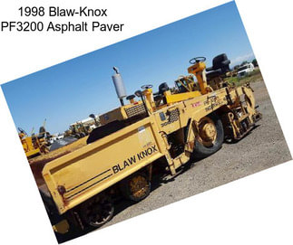 1998 Blaw-Knox PF3200 Asphalt Paver